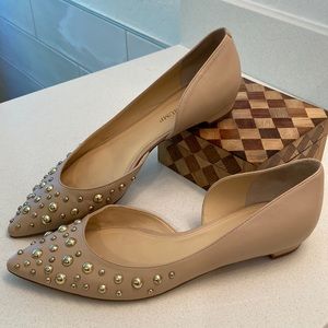 Ivanka Trump Flats with gold studs